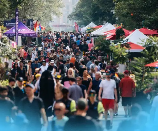 Foule durant les journées communautaires