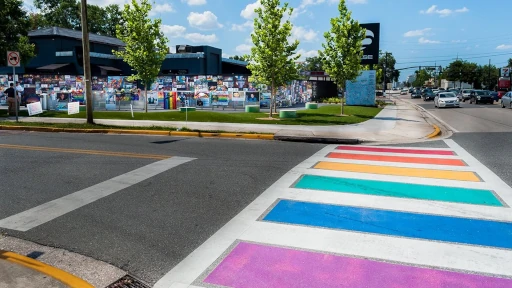 Passage piéton avant son effacement